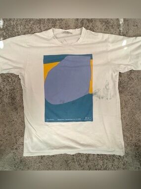 Acne Studio White Graphic Daniel Silver edition